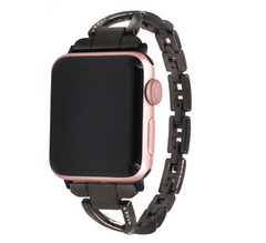 Apple Watch Band X-Type Stainless Steel with Diamonds